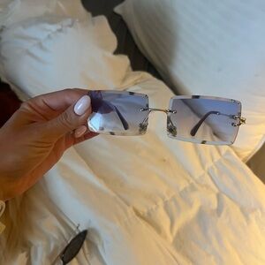 Stylish Blue-Tinted Sunglasses